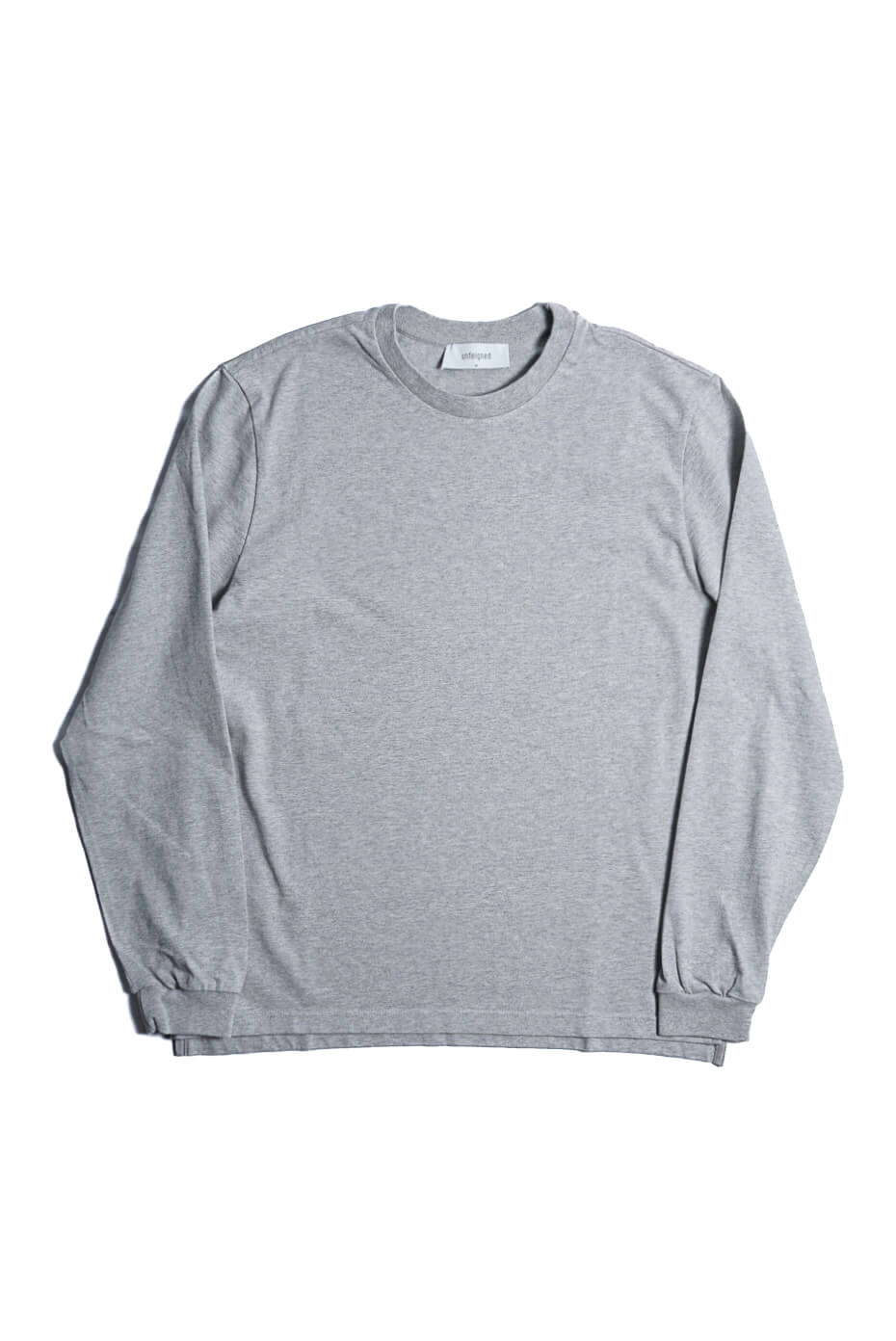 Unfeigned / BASIC LONG SLEEVE T-SHIRT（GREY MELANGE）