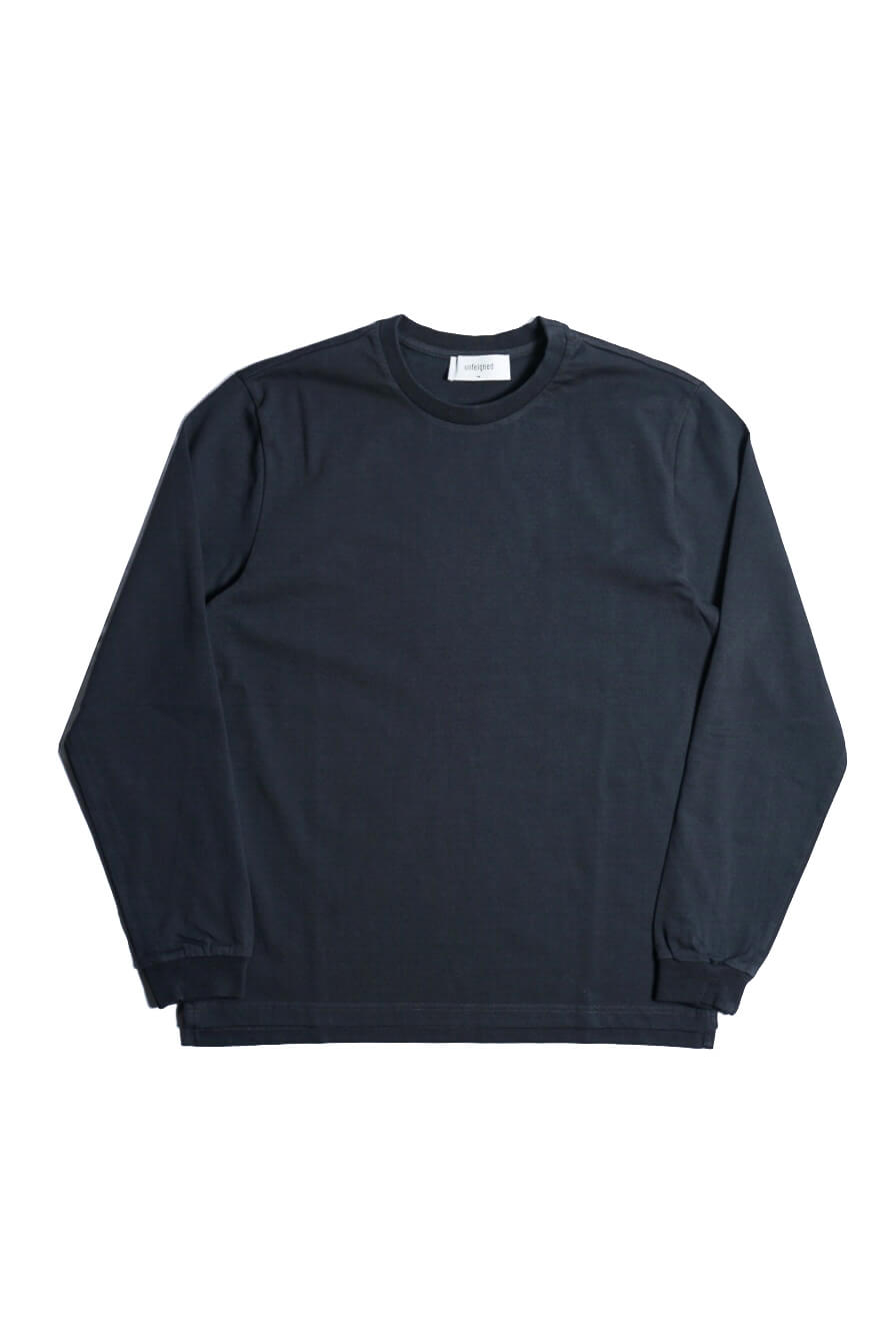 Unfeigned / BASIC LONG SLEEVE T-SHIRT（BLUE GRAPHITE）