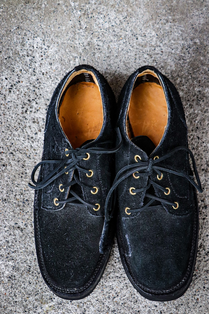 GRIZZLY BOOTS / BLACK ROUGH OUT -Low Cut-