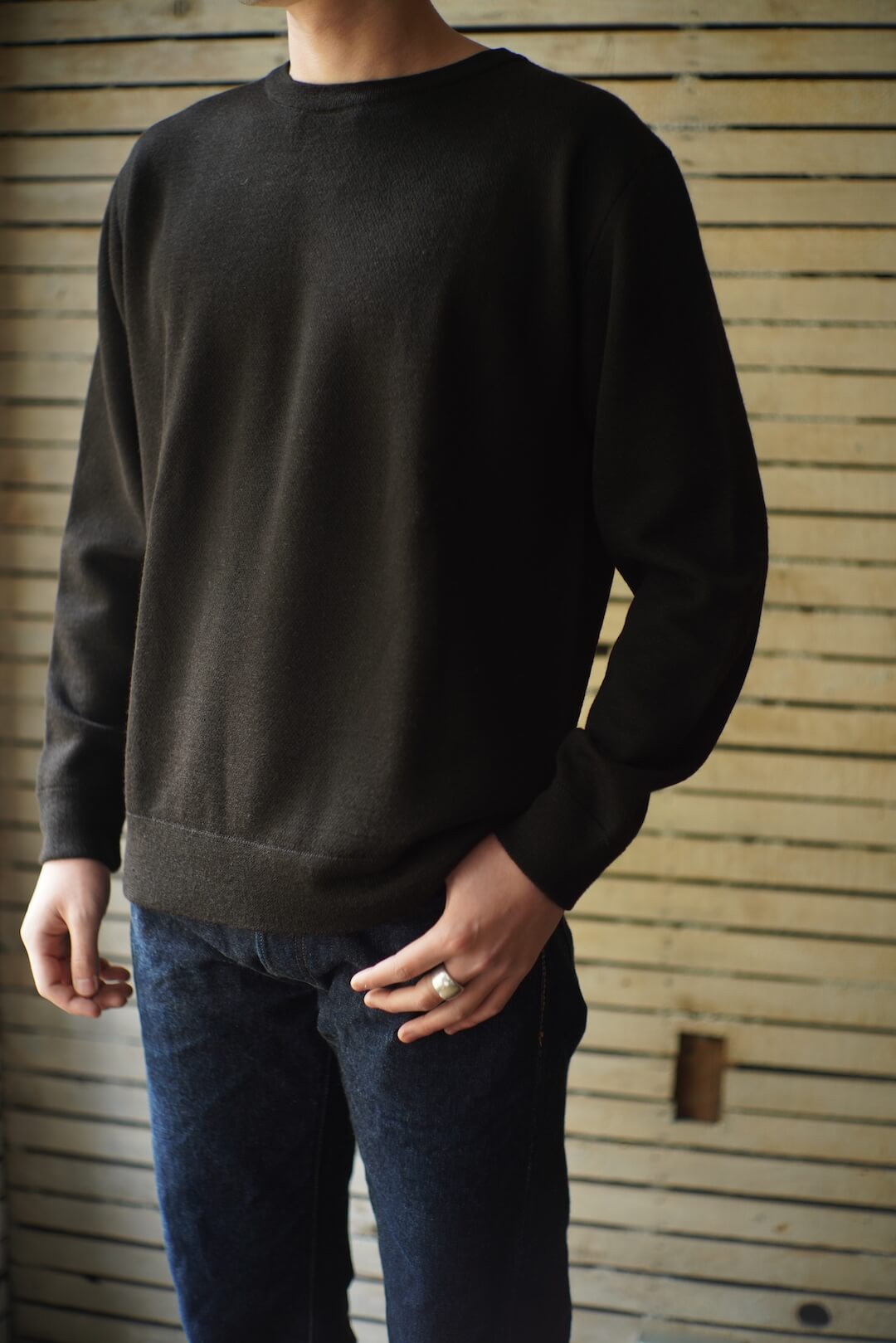 Pure Black Crew Neck - The Inoue Brothers - ARCH ONLINE SHOP