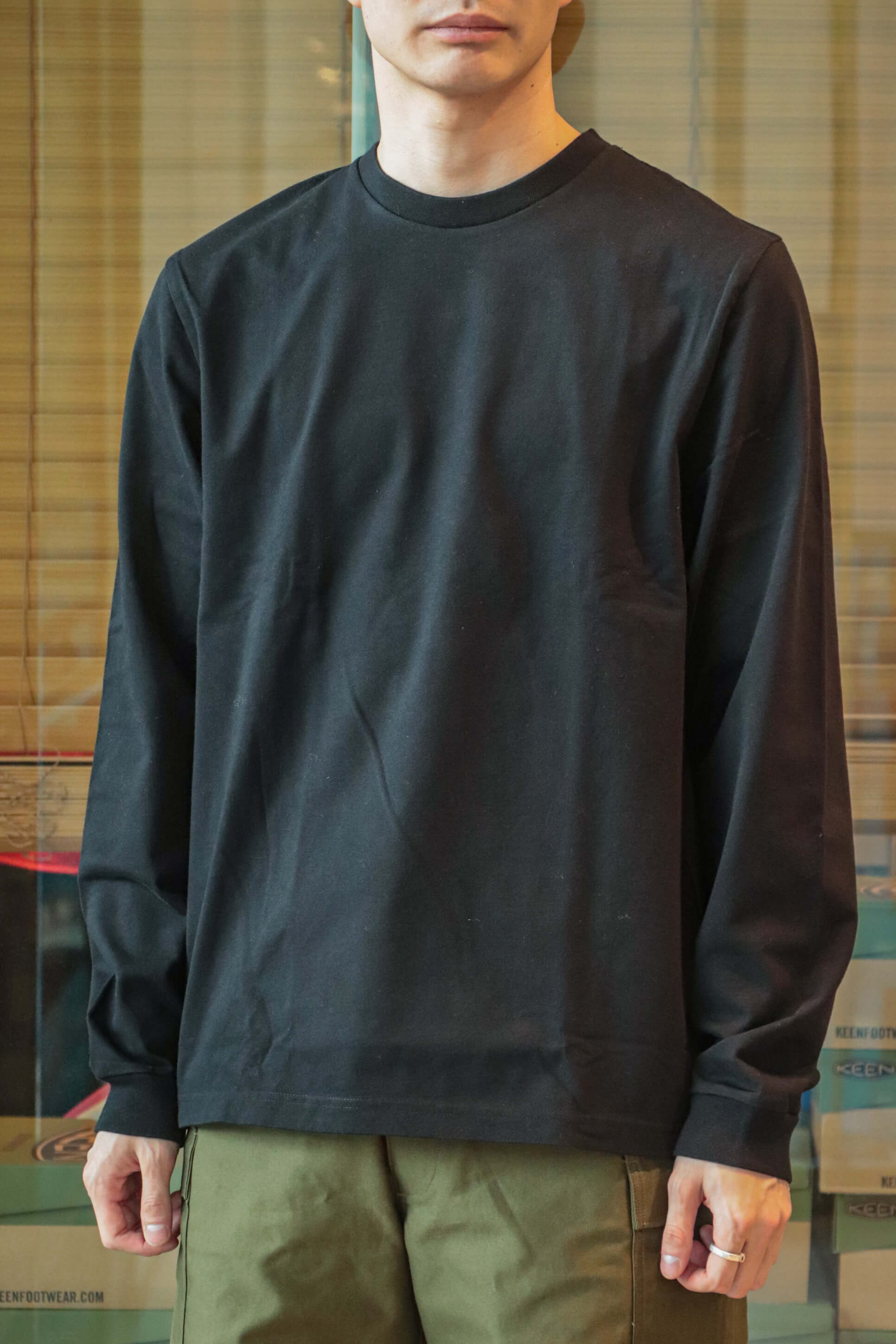 Unfeigned / BASIC LONG SLEEVE T-SHIRT（BLUE GRAPHITE）