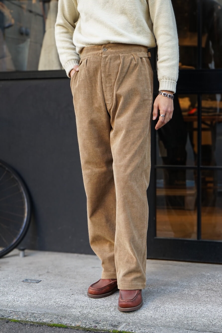 1940 TROUSERS ORGANIC 7W CORDUROY