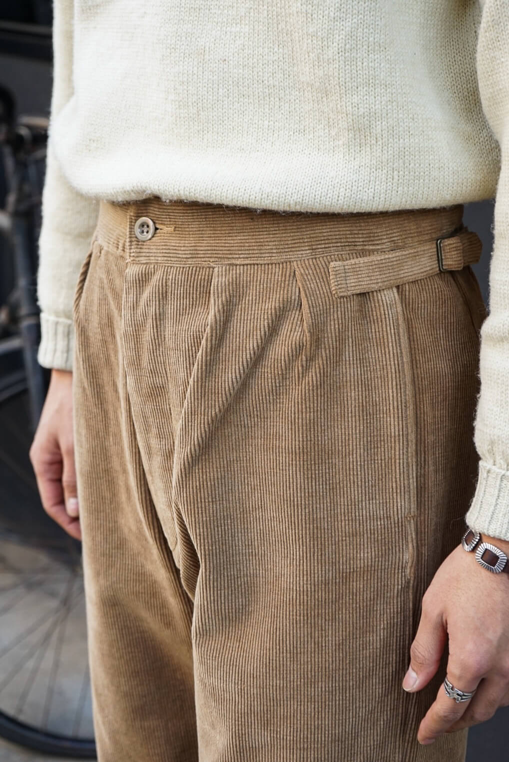 1940 TROUSERS ORGANIC 7W CORDUROY