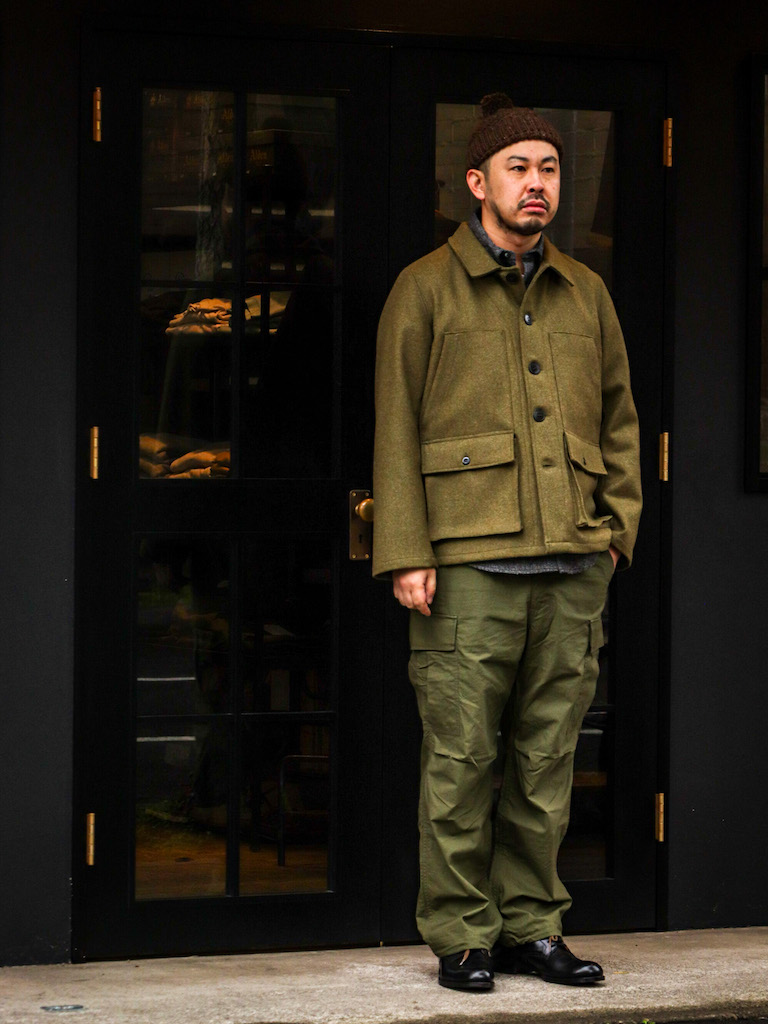 Military Green Loden Wool Jacket