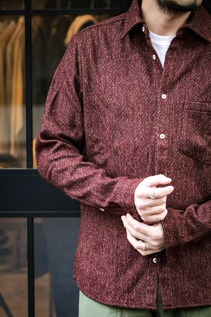 Burgundy Wool Shirts