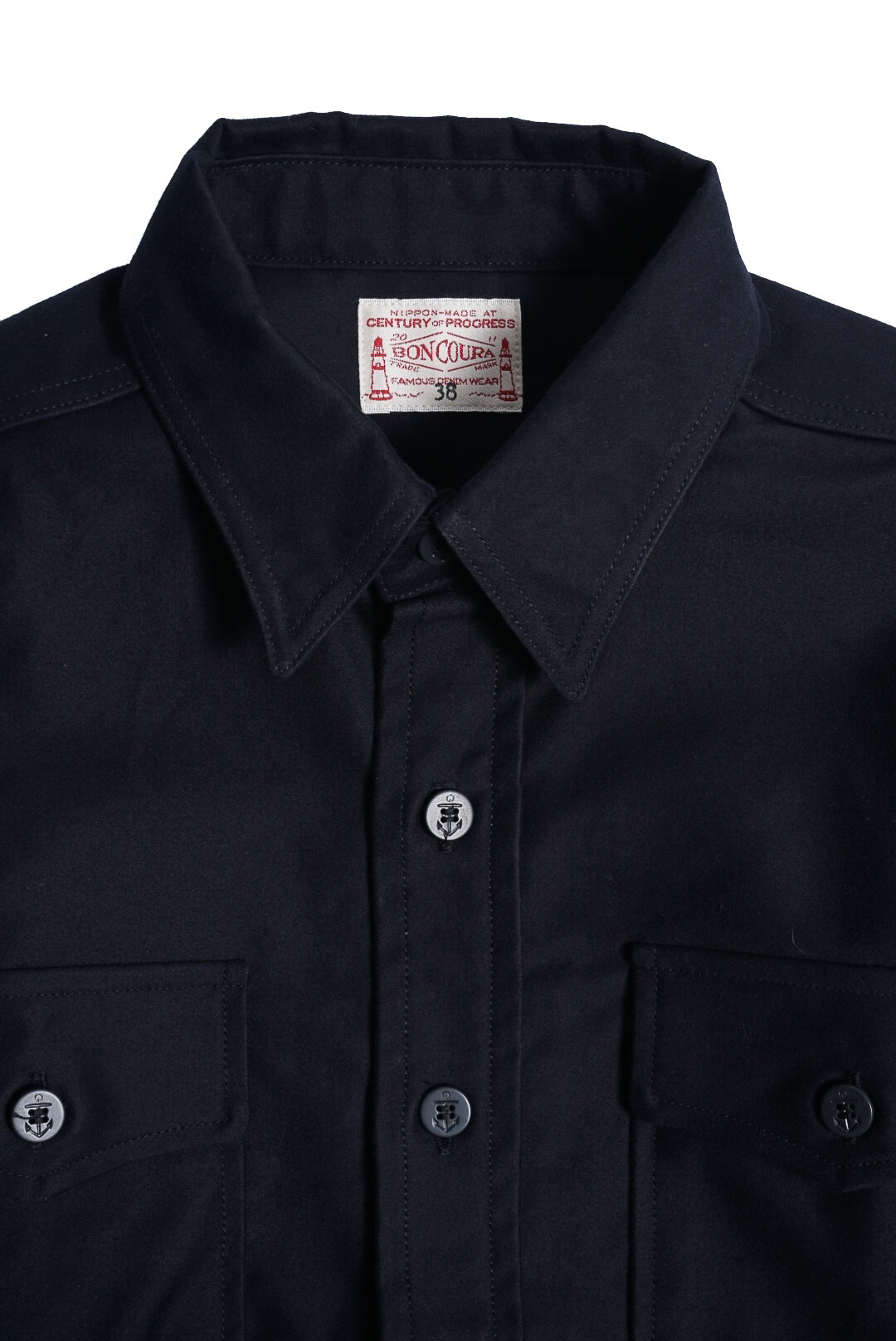 CPO Shirt Moleskin dark navy