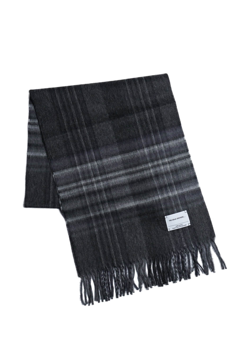 BRUSHED SCARF CHECK - CHECKERED BLACK