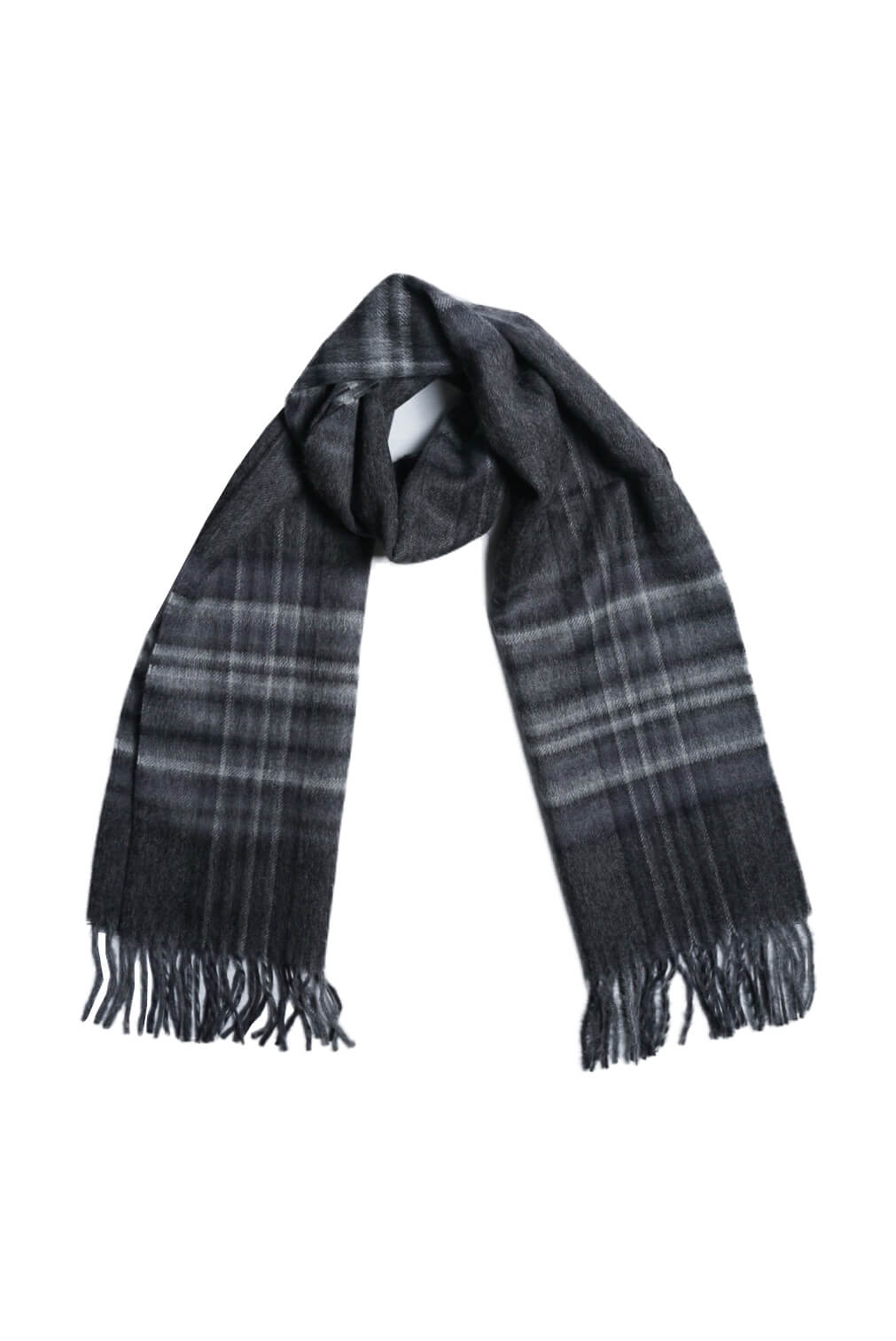 BRUSHED SCARF CHECK - CHECKERED BLACK