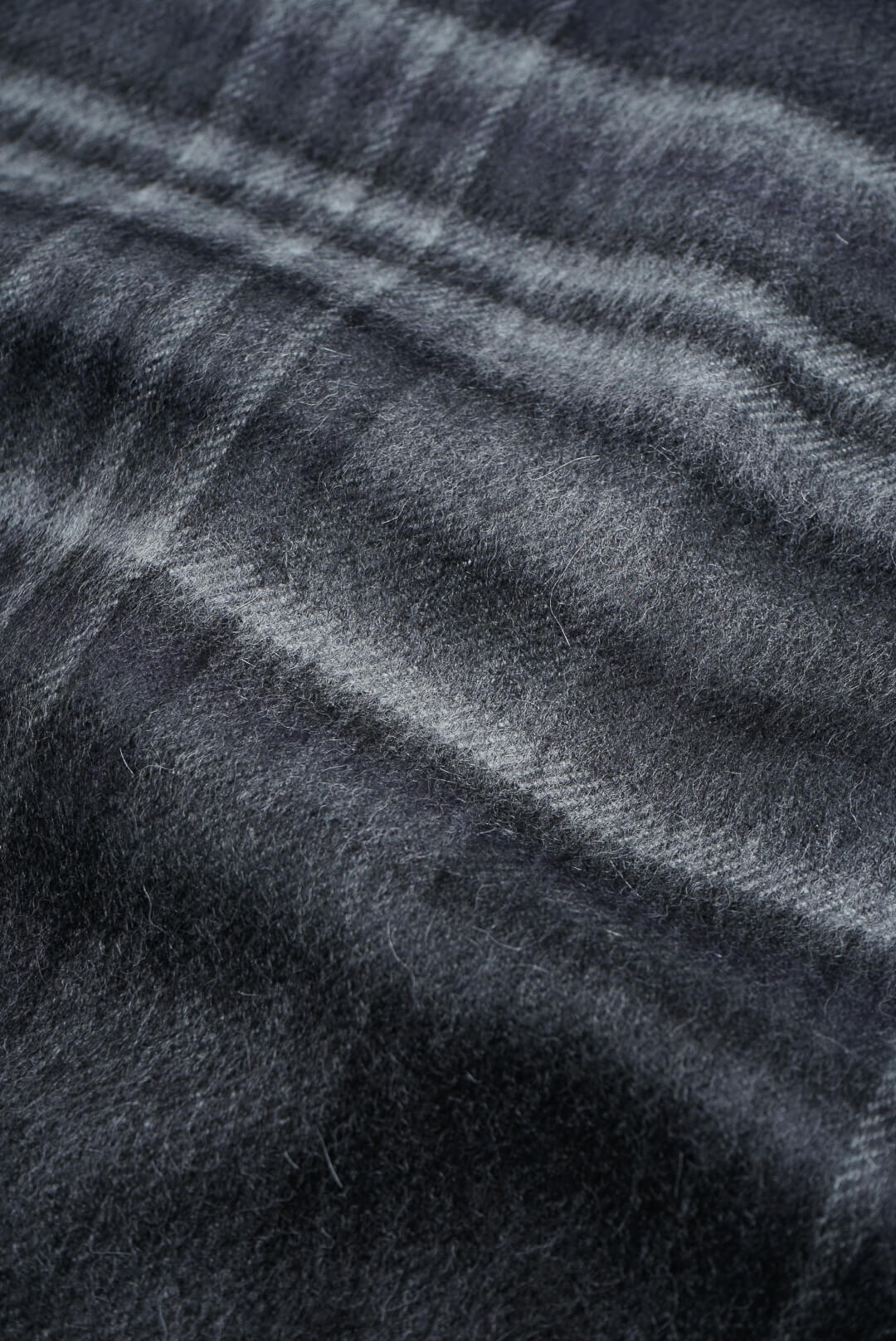 BRUSHED SCARF CHECK - CHECKERED BLACK