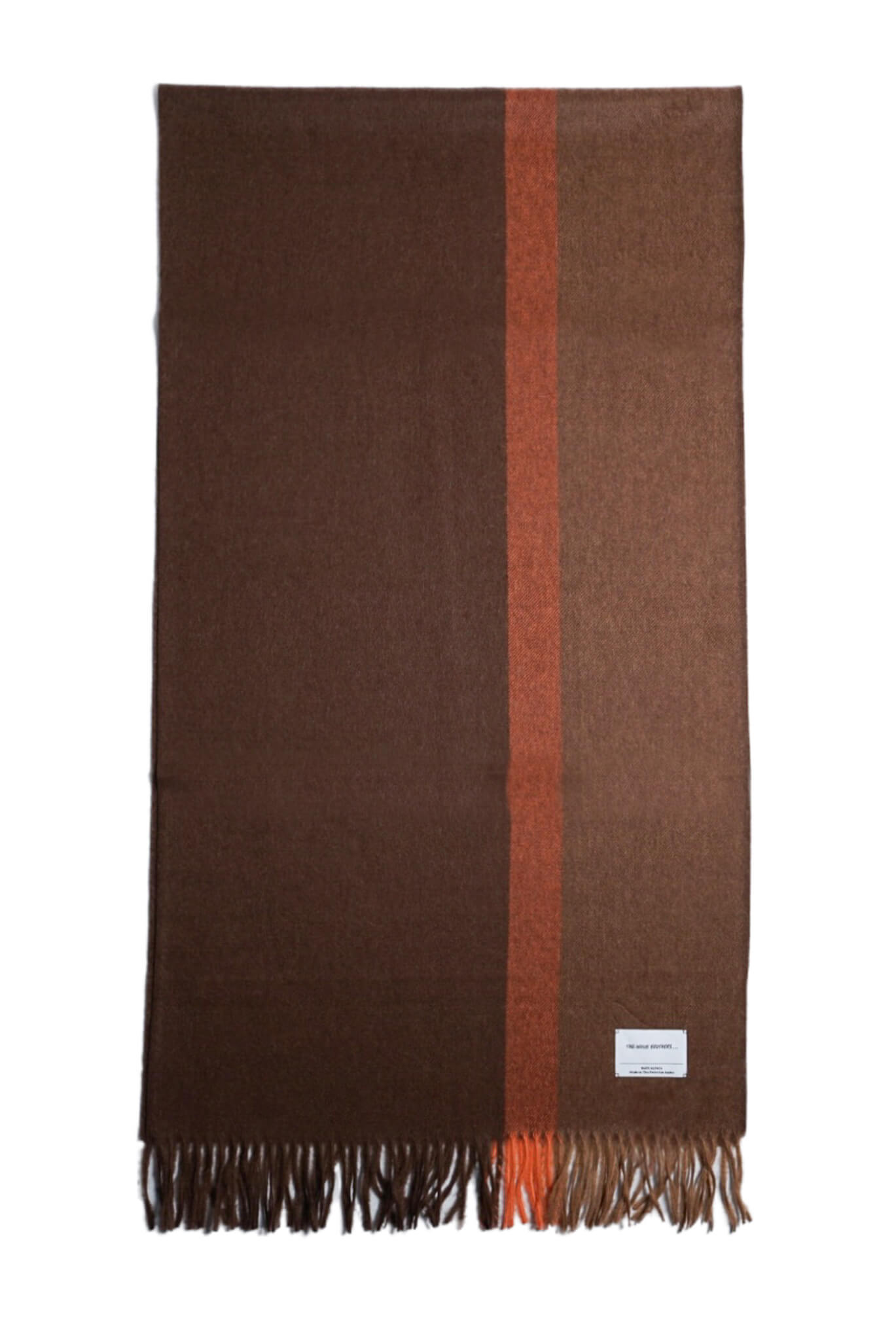 BRUSHED SCOLE STRIPE（BLACK/GREIGE, BROWN/CAMEL）