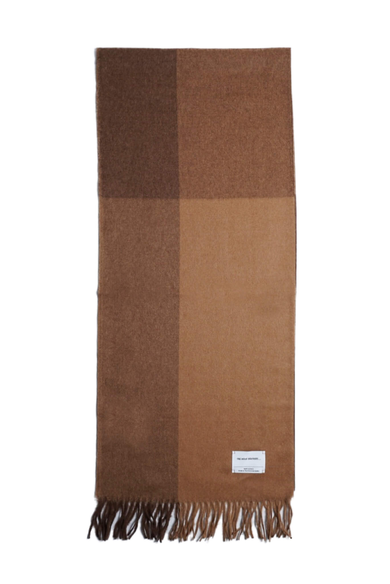 BRUSHED SCARF BLOCK - BLOCK BROWN