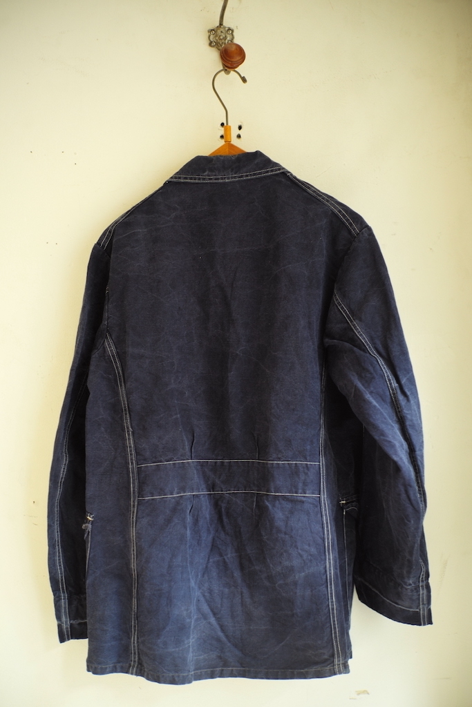 1950's French Indigo Linen Jacket