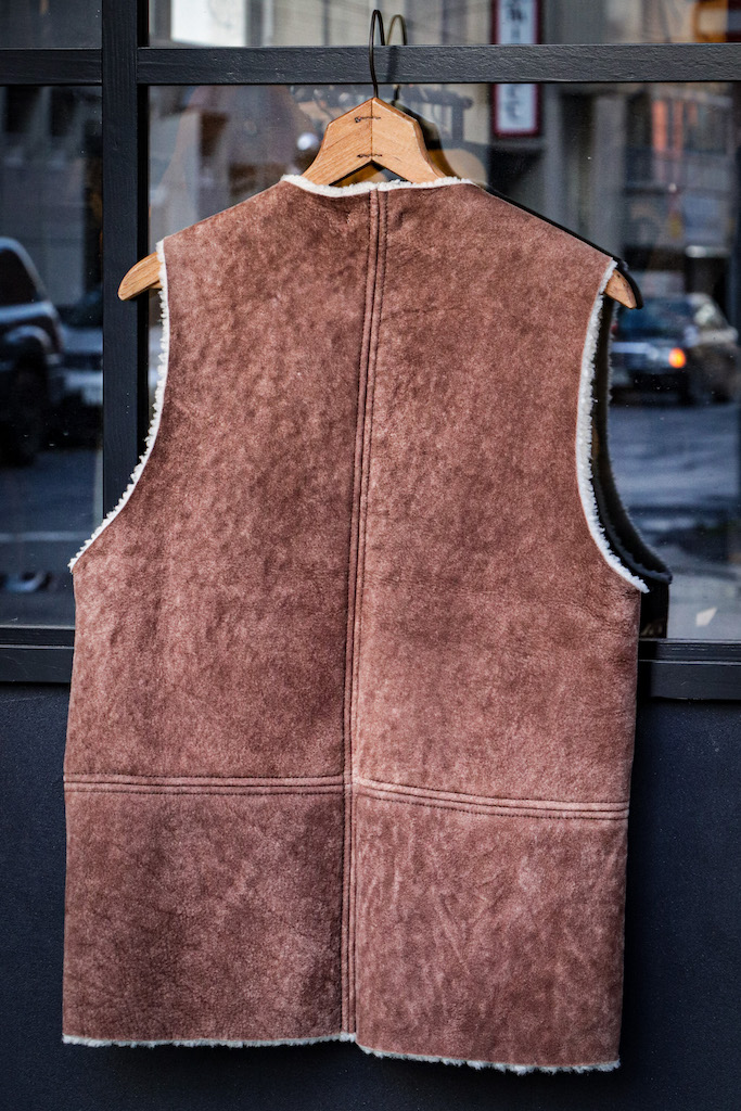 Plant Dyed Sheepskin Leather Vest