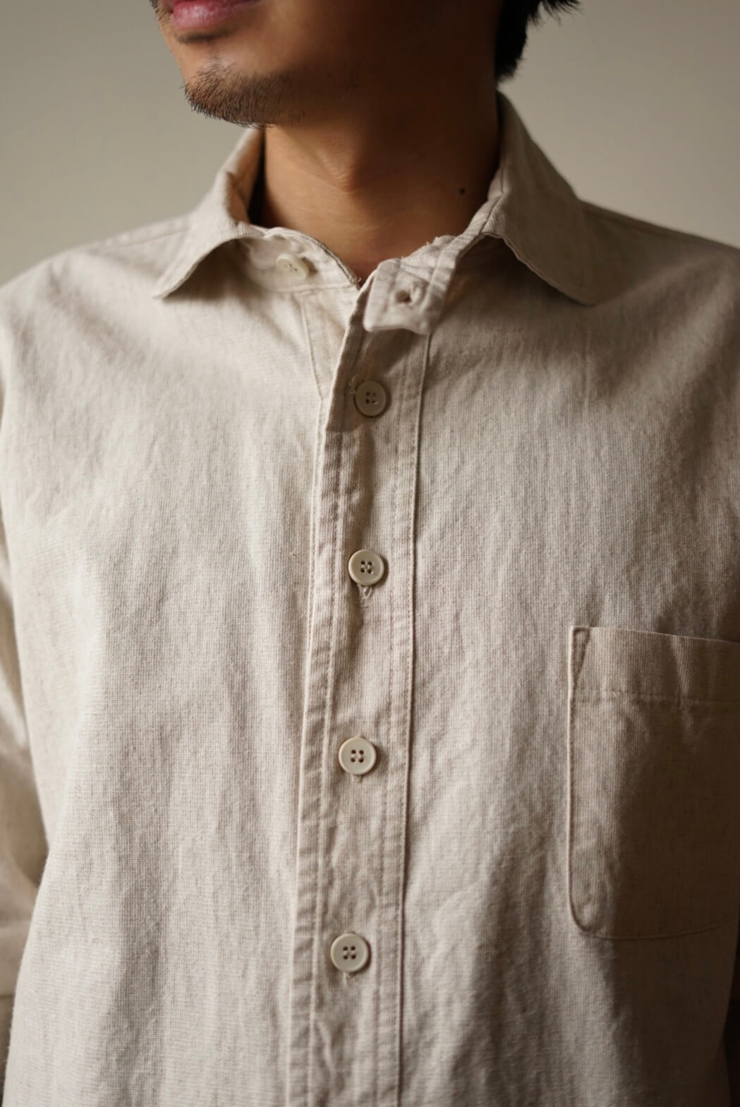 Huguenot Shirt - Cotton × Linen