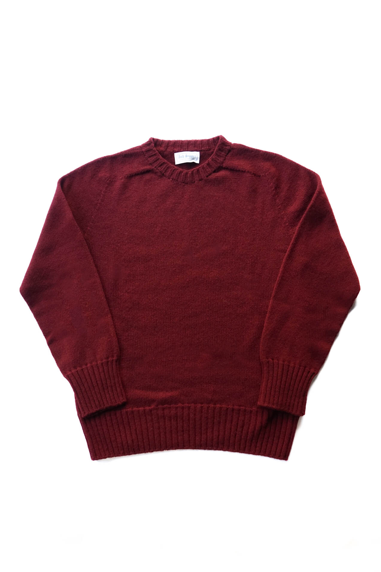 CASHMERE CREW NECK SWEATER（BURGUNDY）