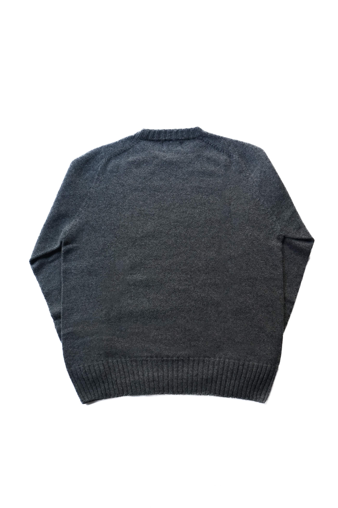 CASHMERE CREW NECK SWEATER（CHARCOAL）