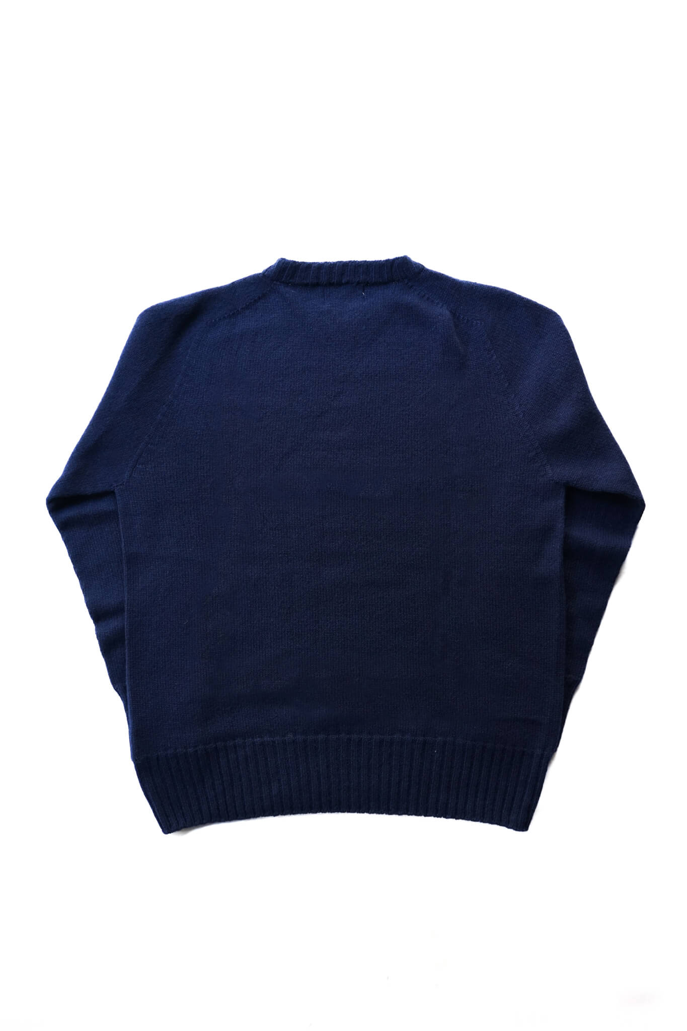 CASHMERE CREW NECK SWEATER（BLUE）