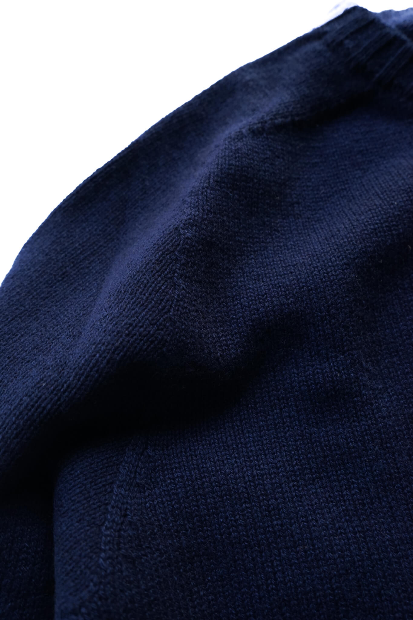 CASHMERE CREW NECK SWEATER（BLUE）