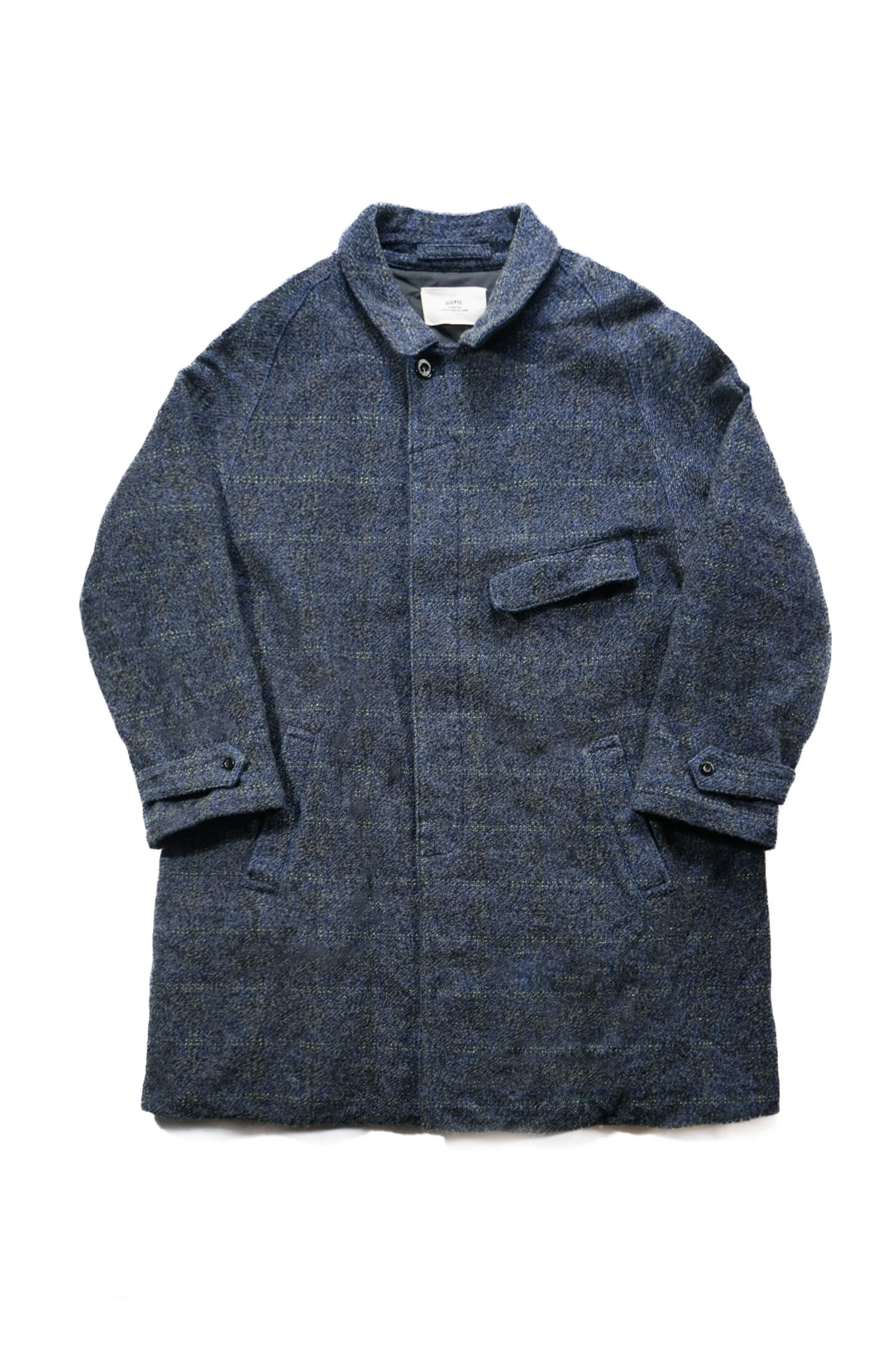 MANTEAU BERCK - INDIGO×BLACK×YELLOW