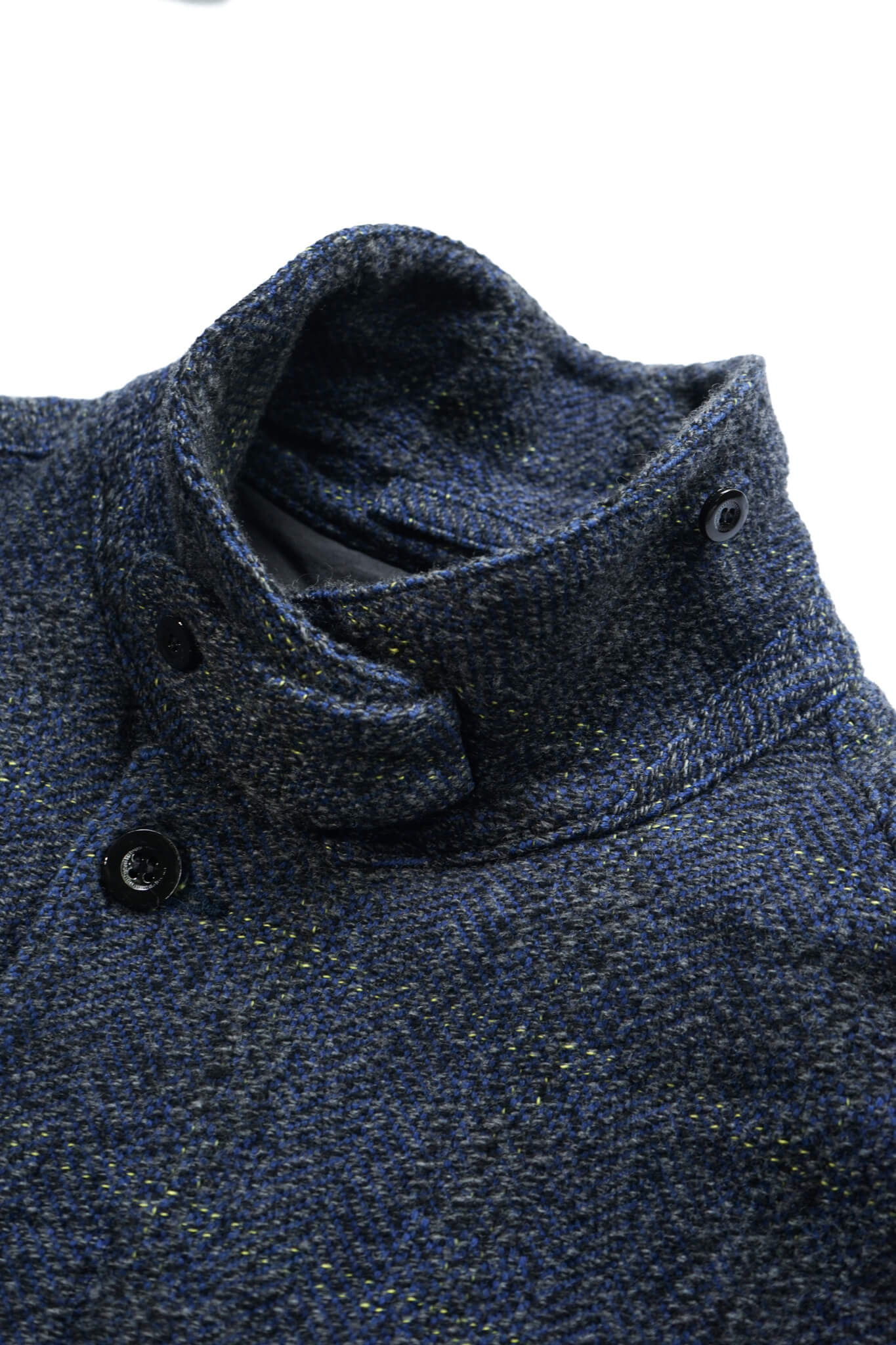 MANTEAU BERCK - INDIGO×BLACK×YELLOW