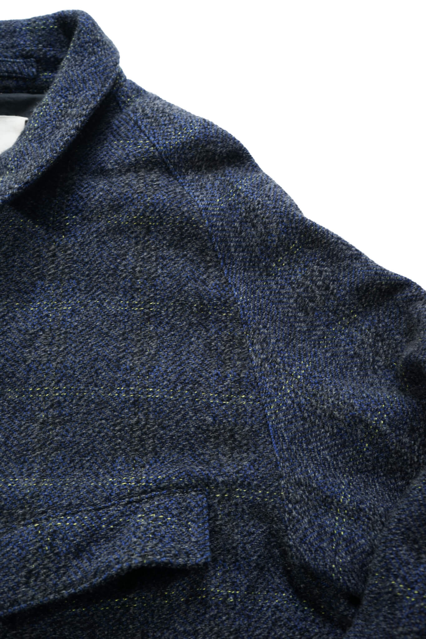 MANTEAU BERCK - INDIGO×BLACK×YELLOW