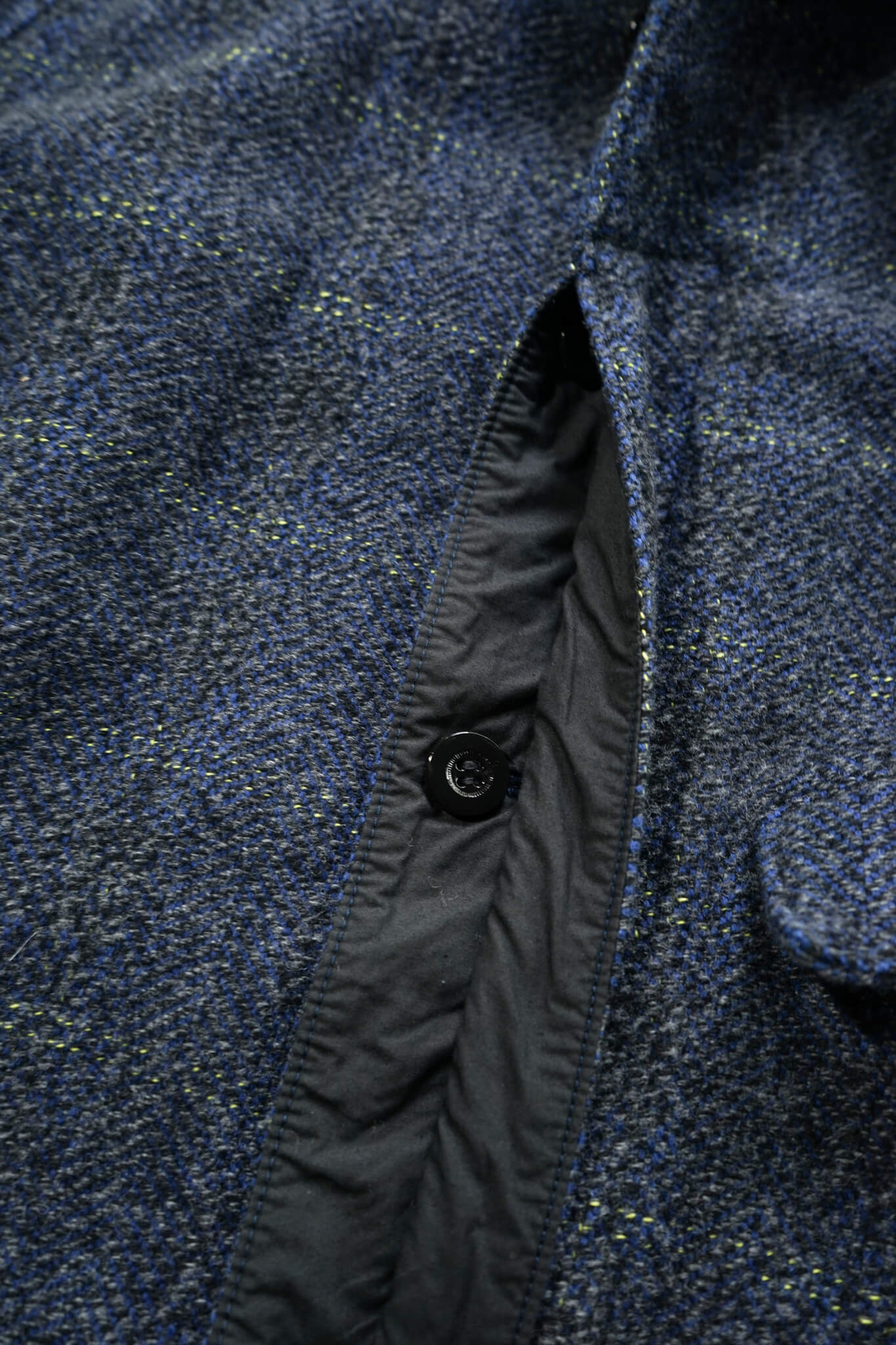 MANTEAU BERCK - INDIGO×BLACK×YELLOW