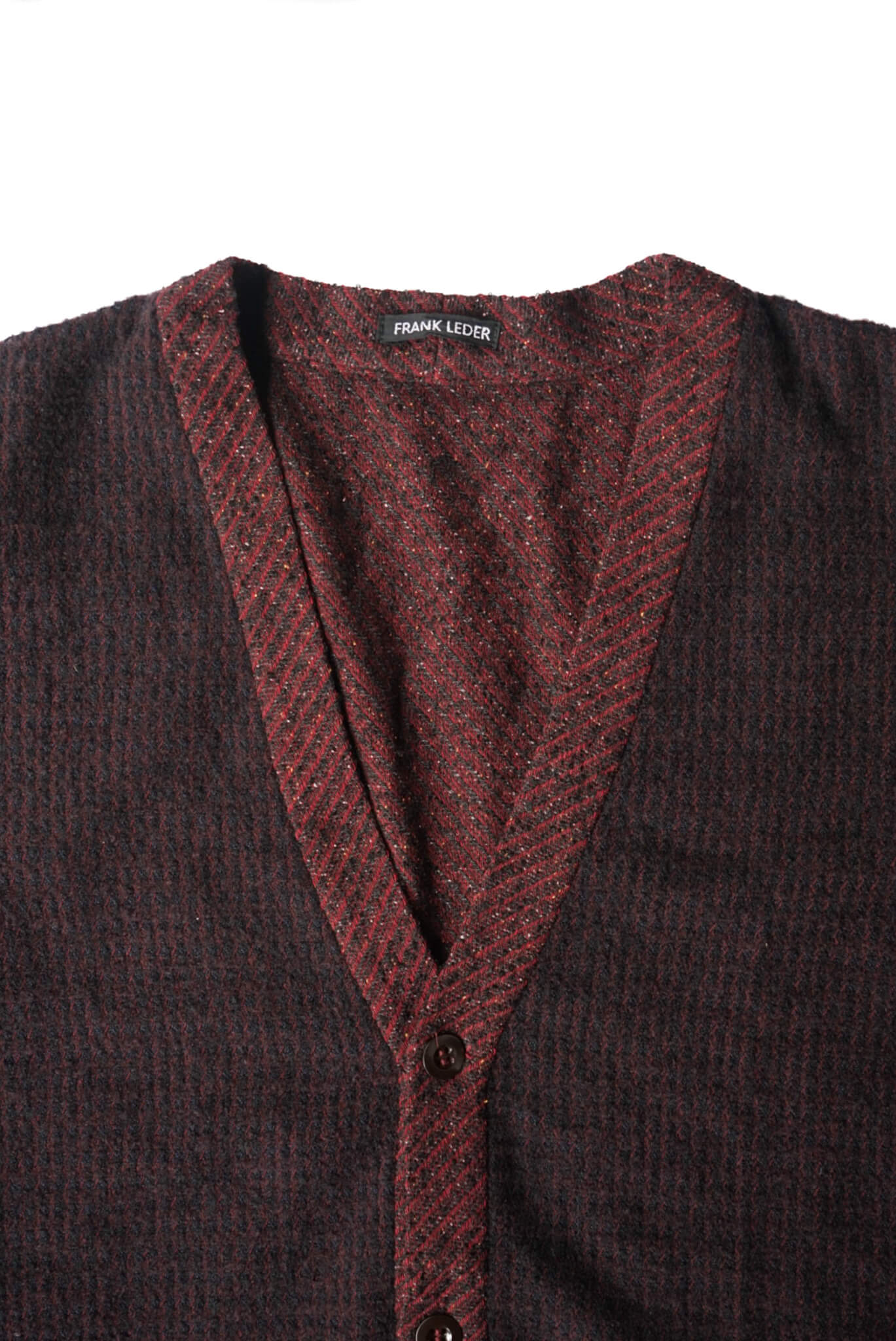 BURGUNDY WOOL CARDIGAN