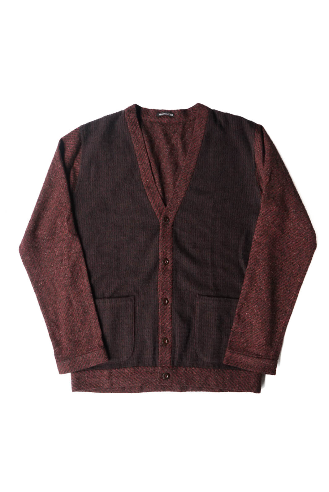 BURGUNDY WOOL CARDIGAN