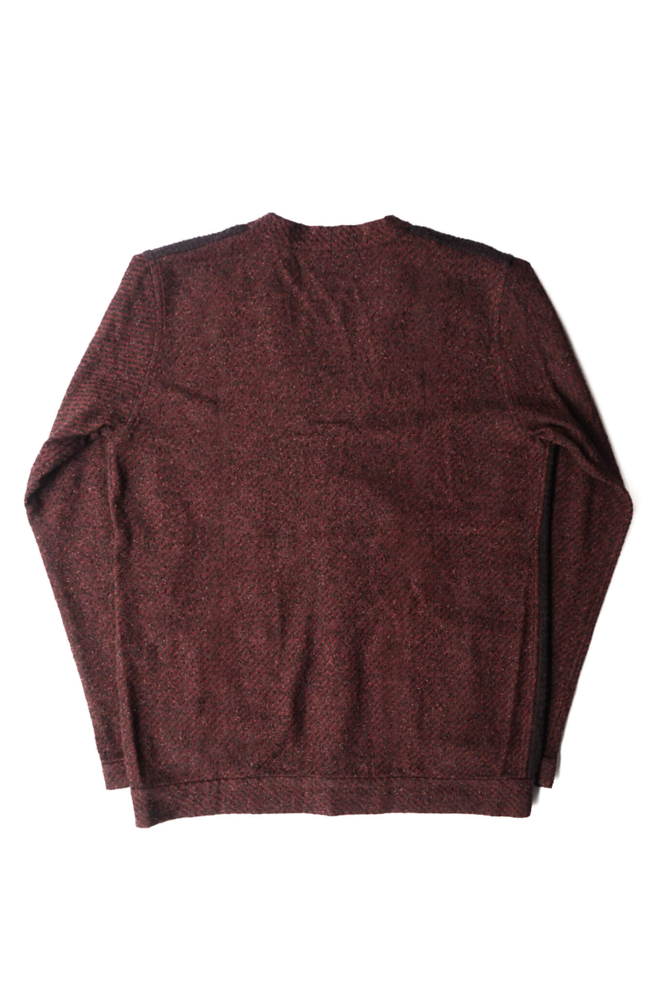 BURGUNDY WOOL CARDIGAN