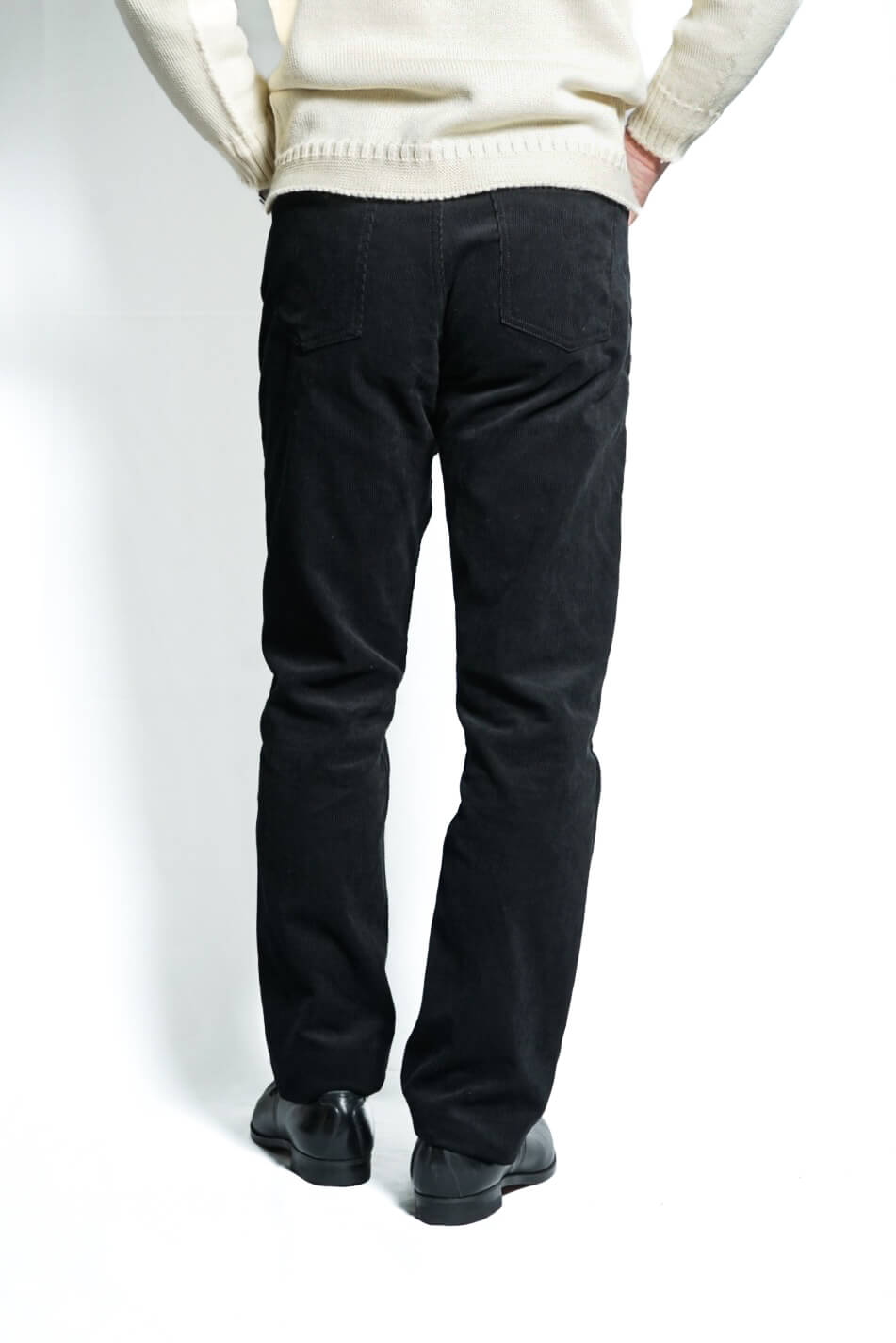 BLACK CORDUROY JEANS MADE IN USA