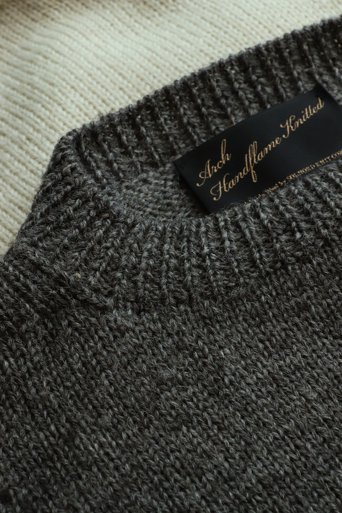 ARCH×SOLNORD Handframe Knitted Crew Neck