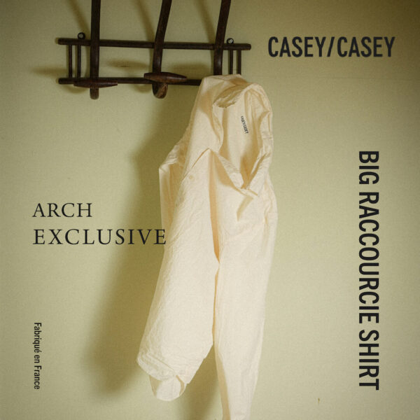 あるはずだった白シャツ<br>CASEY CASEY BIG RACCOURCIE SHIRT – ARCH EXCLUSIVE